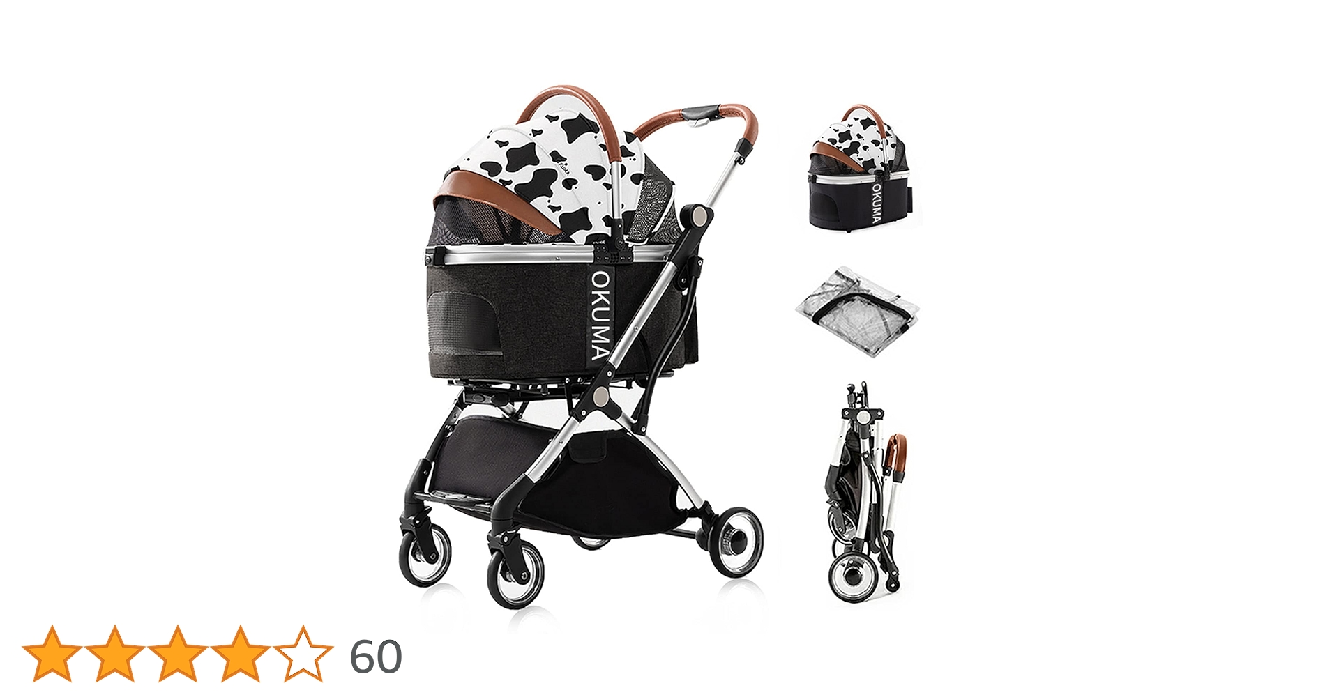 Amazon.co.jp: 大阪熊 ペットカート ペットキャリー 分離型 バギー